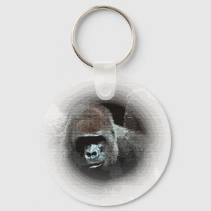 Gorilla Portrait Schlüsselanhänger
