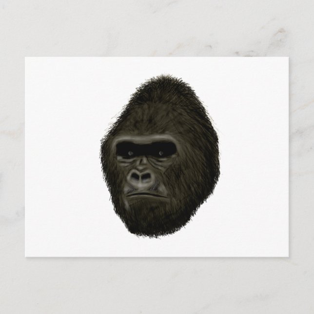 Gorilla Postkarte (Vorderseite)