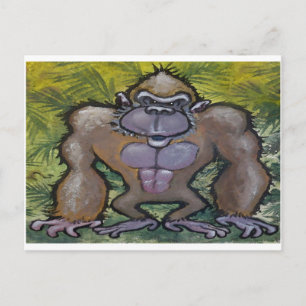 Gorilla Postkarte