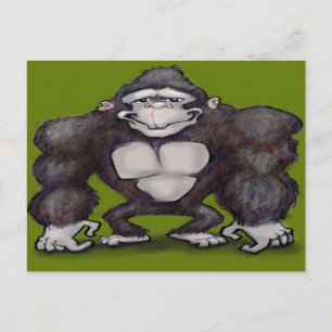 Gorilla Postkarte