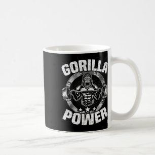 Gorilla Power Bodybuilding Gewichtheben Workout Kaffeetasse