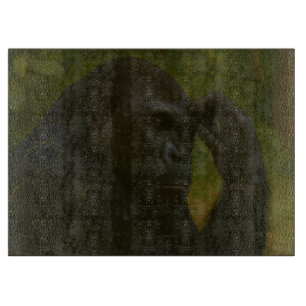 Gorilla Reflection - Ein durchdachtes Tierportrait Schneidebrett