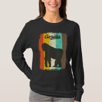 Gorilla Retro 70er Vintages Süße Tier