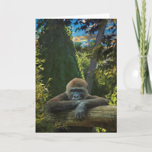 GORILLA "RETT UNSERE ARTEN" KARTE (Vorderseite)