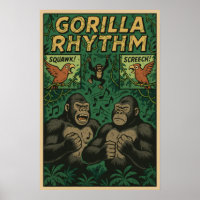 Gorilla Rhythm Jungle Comic - Musikalisches Leben