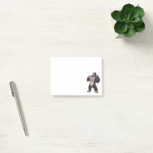 Gorilla Roaring Ape Monkey Post-it Klebezettel