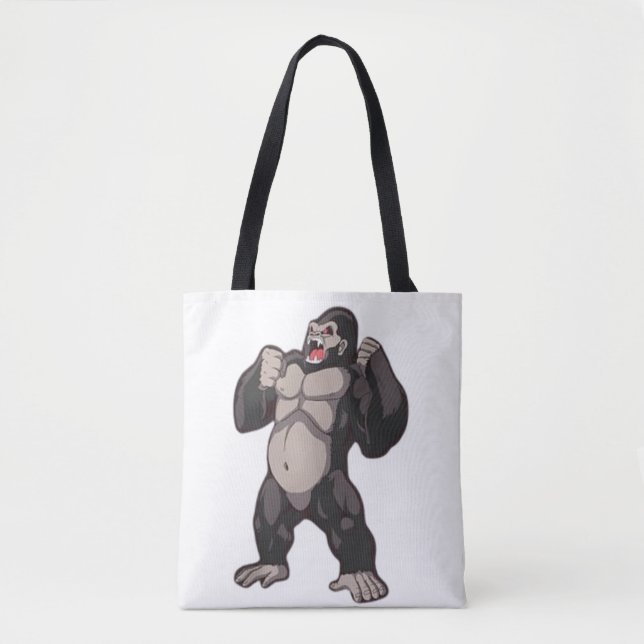 Gorilla Roaring Ape Monkey Tasche (Vorderseite)
