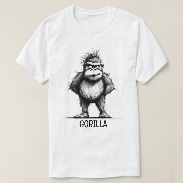 Gorilla Sketch T-Shirt (Design vorne)