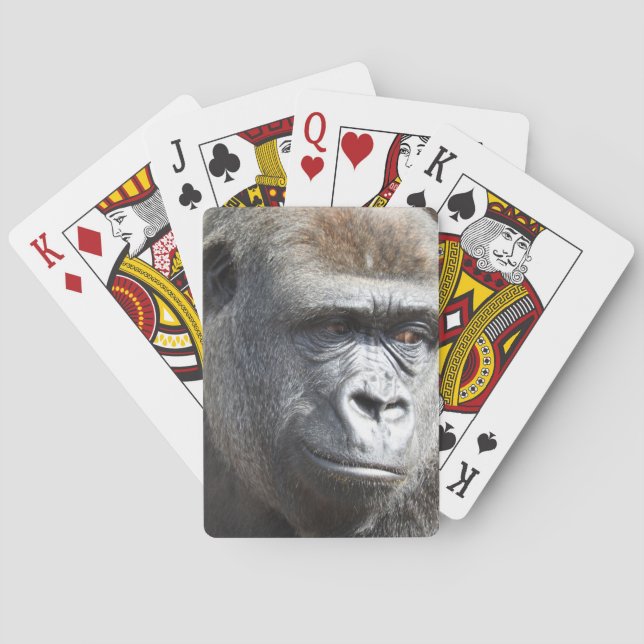 Gorilla-Spielkarten Spielkarten (Rückseite)