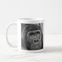 Gorilla sucking fingers MagCup2 指しゃぶりのゴリラマグカップ