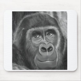 Gorilla sucking fingers MousePad2 指しゃぶりのゴリラトートバッグ Mousepad