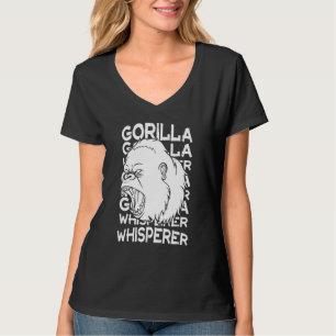 Gorilla Tier Zitat Affe Lebensraum Silverback West T-Shirt