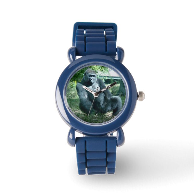 Gorilla-Uhr Armbanduhr (Vorderseite)