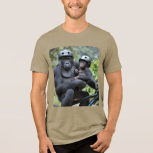 Gorilla und Sohn Tri-Blend Shirt