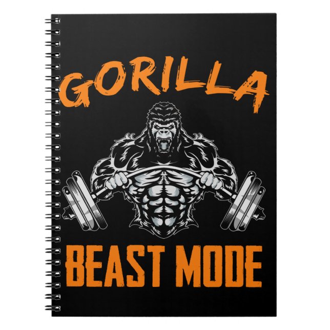 Gorilla WeightHebend Fitness Notizblock (Vorderseite)