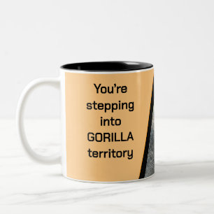 Gorilla Willkommen Zweifarbige Tasse