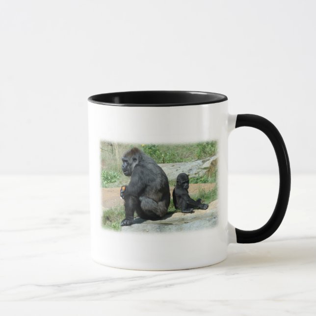 Gorilla-Zeit-heraus Kaffee-Tasse Tasse (Rechts)