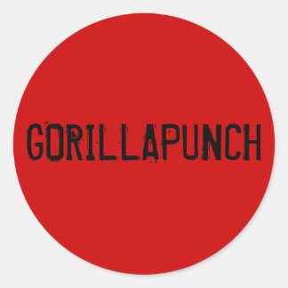 GORILLAPUNCH STICKERS ROUGE