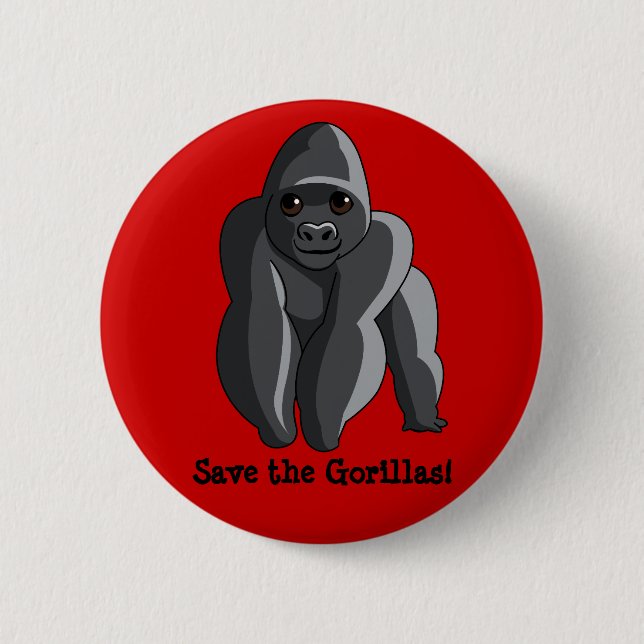 Gorillas Button (Vorderseite)