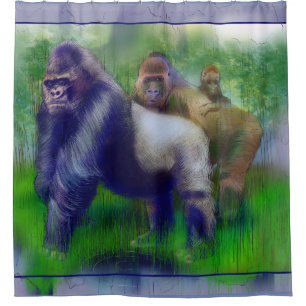 Gorillas in unserer Mitte Duschvorhang
