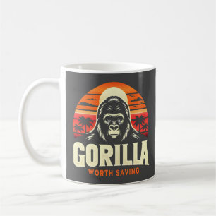 Gorillas Worth Saving Weltwildlifetag Vintage Kaffeetasse