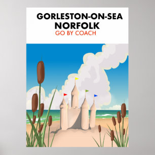 Gorleston-on-Sea Norfolk Strandposter Poster