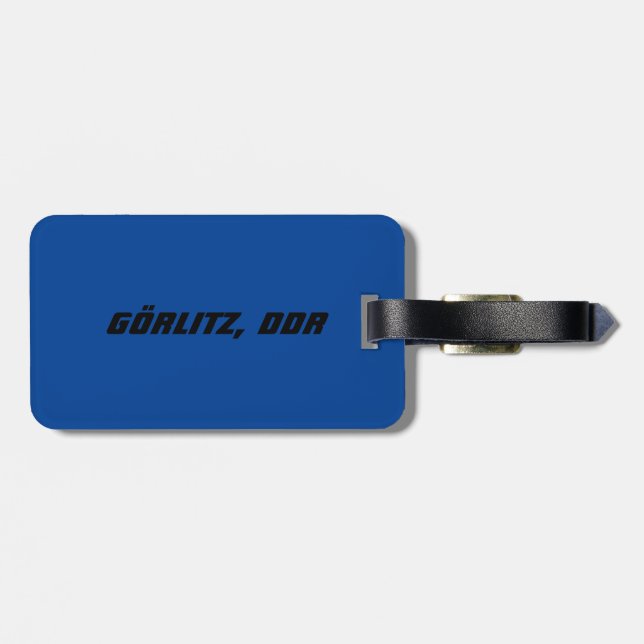 Gorlitz, DDR Gepäckanhänger (Rückseite horizontal)