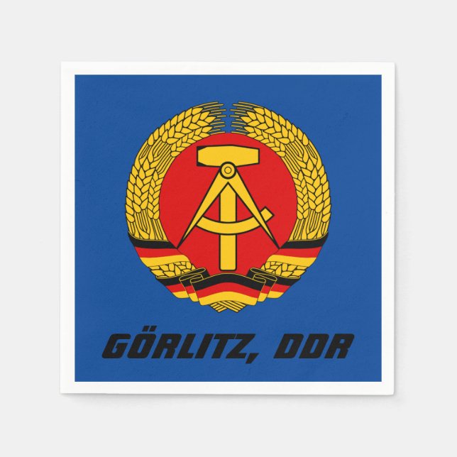 Gorlitz, DDR Serviette (Vorderseite)