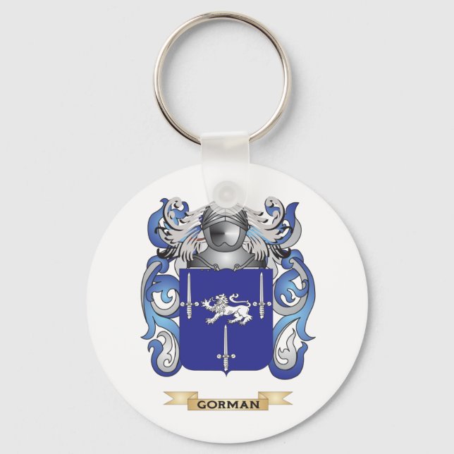 Gorman Coat of Arms (Familienwappen) Schlüsselanhänger (Vorderseite)