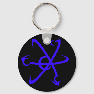 Gorman Industrie-Symbol-Blau-Schlüsselanhänger Schlüsselanhänger