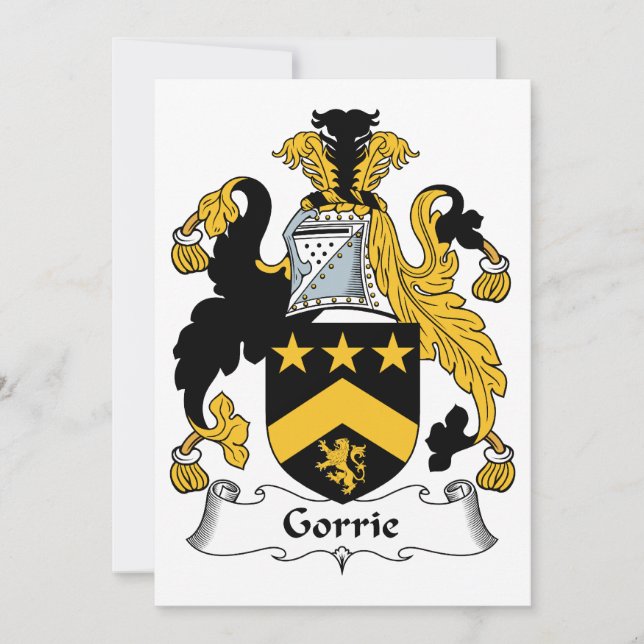 Gorrie Familienwappen (Vorderseite)