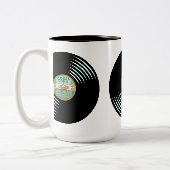 Gorst Platten Vinyl Record Zweifarbige Tasse (Links)