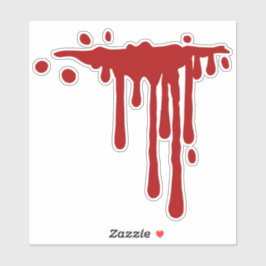 Gory Red Dripping Blood Aufkleber