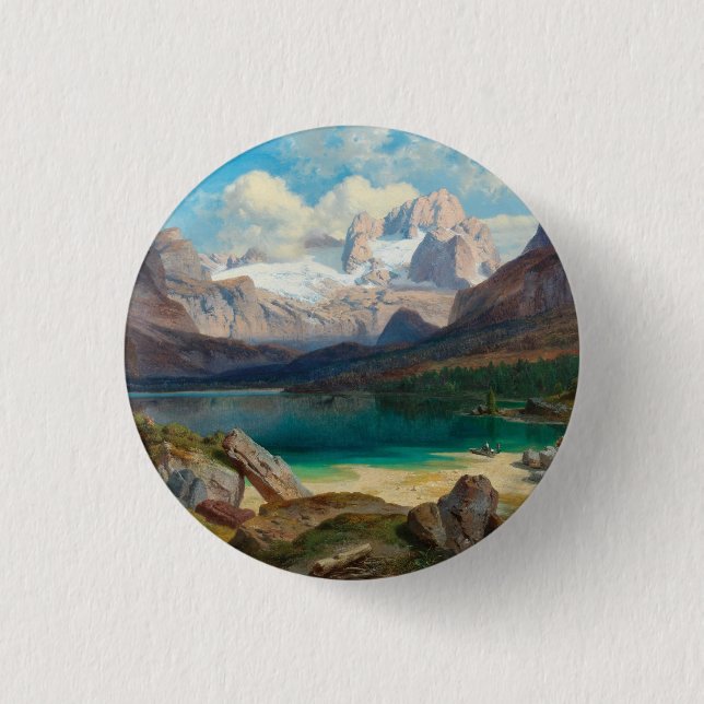 Gosauer See mit Blick auf das Dachsteinmassiv Button (Vorderseite)
