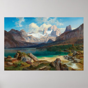 Gosauer See mit Blick auf das Dachsteinmassiv Poster
