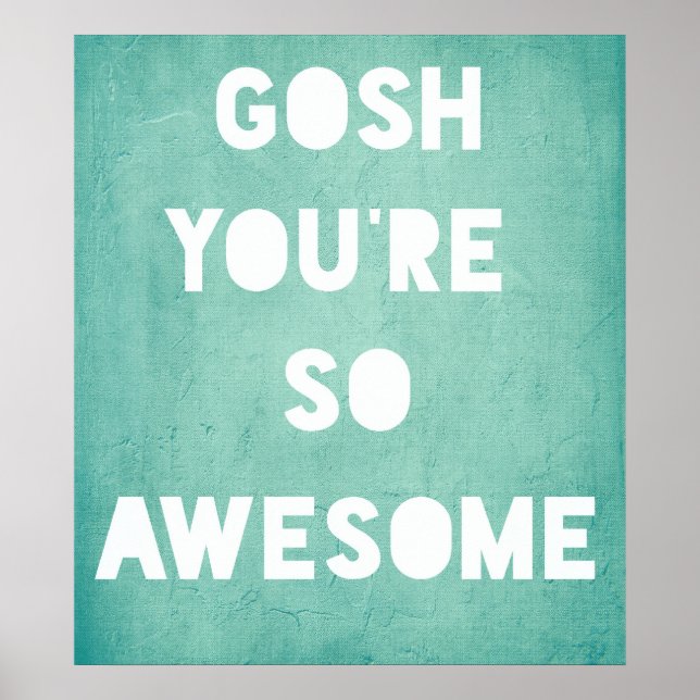 Gosh, Awesome Poster (Vorne)