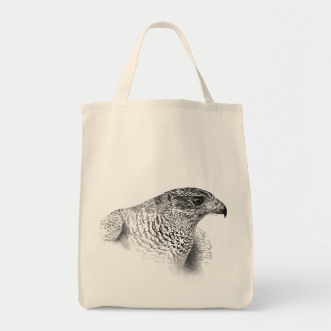 Goshawk Zeichnend Tragetasche (Vorne)