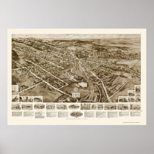 Goshen, NY Panoramic Map - 1922 Poster