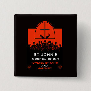 Gospel-Chor-Kirchenzubehör Button