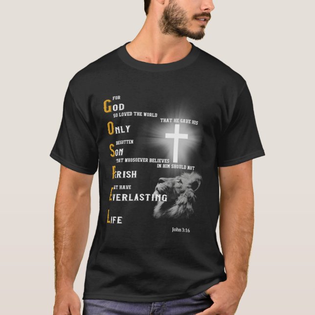 Gospel For God So Loves The World T-Shirt (Vorderseite)