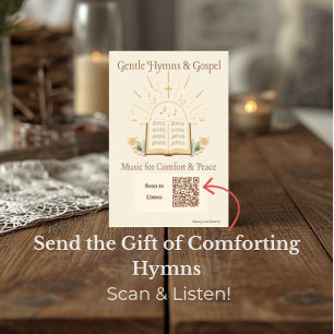 Gospel Hymns Wiedergabeliste Postkarte für Demenz