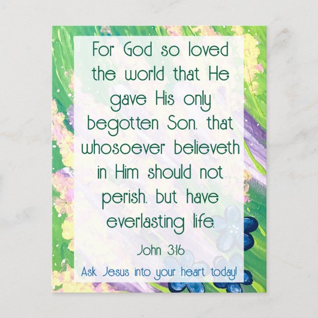 Gospel Tract Flyer (Vorne)