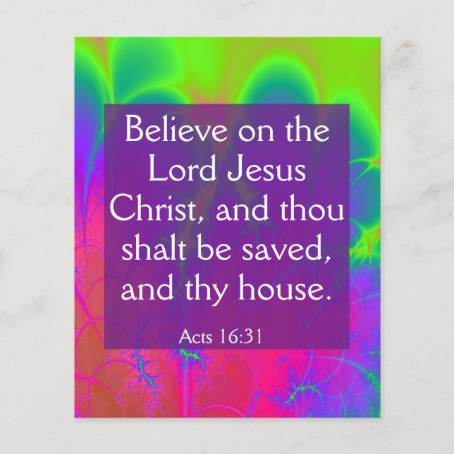 Gospel Tract Flyer (Vorne)