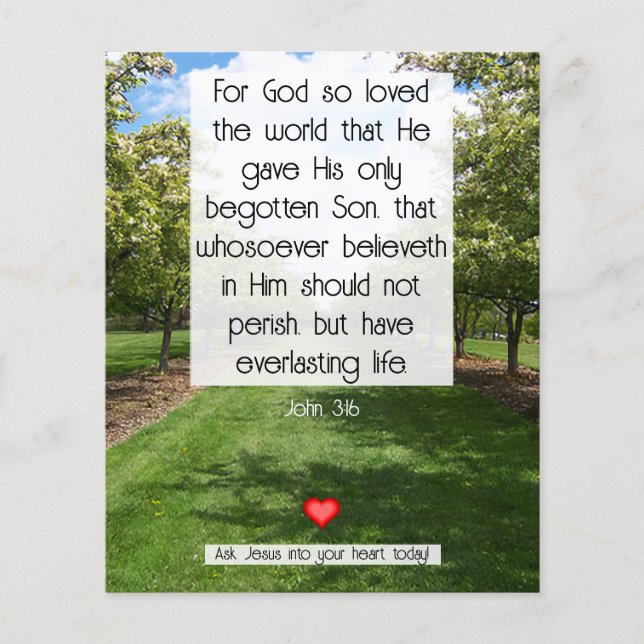 Gospel Tract Flyer (Vorne)