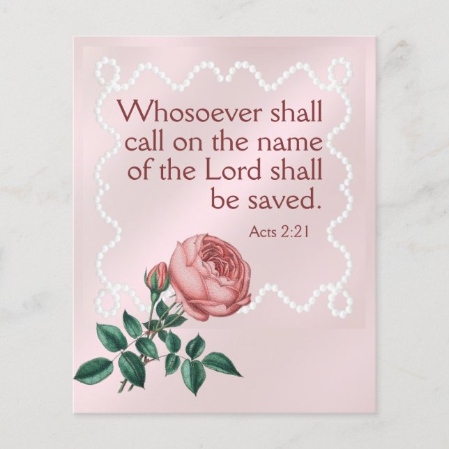 Gospel Tract Flyer (Vorne)