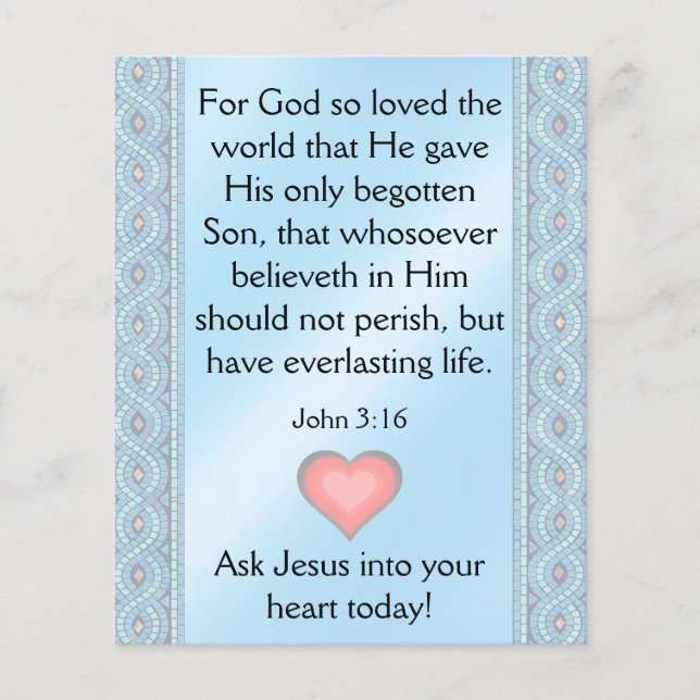 Gospel Tract Flyer (Vorne)