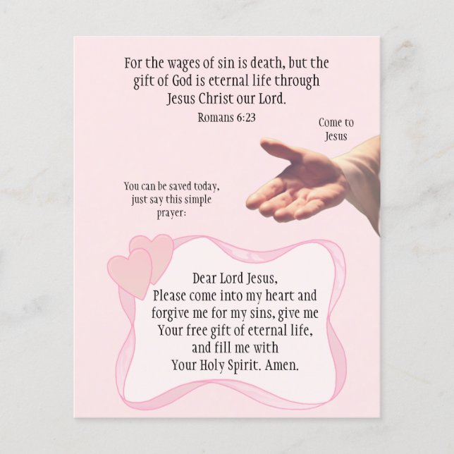 Gospel Tract Flyer (Vorne)