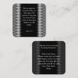 Gospel-Traktkarte Quadratische Visitenkarte