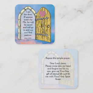 Gospel-Traktkarte Quadratische Visitenkarte