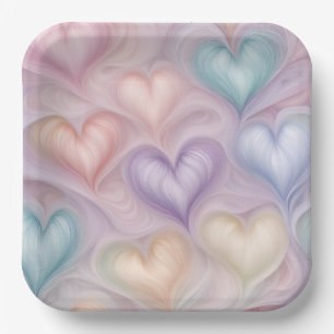 Gossamer Hearts Pappteller